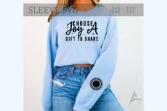 Choose joy, a gift to share Sleeve SVG Product Image 2