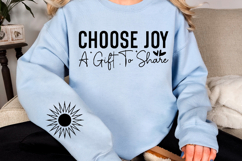 Choose joy a gift to share Sleeve SVG Design Product Image 2