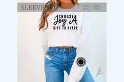 Choose joy, a gift to share Sleeve SVG Product Image 1