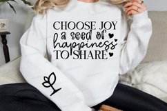 Choose Joy A Seed Sleeve SVG, Christian SVG Design Product Image 2