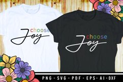 Choose Joy SVG Cut Files - Positive Quote SVG Design Product Image 2