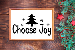 Choose Joy Sign SVG, Farmhouse Christmas Sign Product Image 3