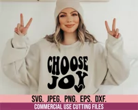 Choose Joy SVG - Mental Health - Self Care - Christian SVG Product Image 2