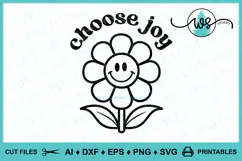 Choose JoyRetro SVG PNG DXF |Positive Encouraging Quote Product Image 1