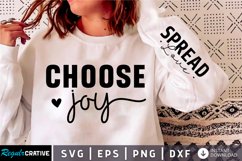 Choose Joy SVG, Sleeve SVG Design Product Image 2