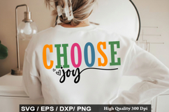 Choose Joy - Motivational SVG Design Product Image 1