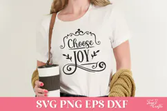 Choose Joy Faith SVG Cut File Product Image 1