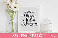 Choose Joy Faith SVG Cut File Product Image 3