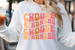 choose kindness SVG, Retro Inspirational SVG Product Image 1