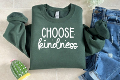 Choose kindness SVG, Positive vibes SVG, Inspirational art Product Image 3