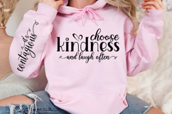 Choose kindness and laugh often Sleeve Svg Design Product Image 3