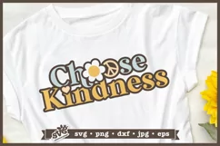 Choose Kindness SVG | Kind SVG | Hippie Quote SVG Product Image 1
