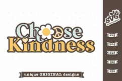 Choose Kindness SVG | Kind SVG | Hippie Quote SVG Product Image 5