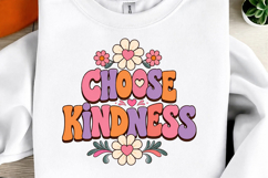 Choose Kindness Retro Back to School Png Product Image 1