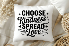 Choose Kindness Spread Love SVG | Be Kind SVG | Kindness SVG Product Image 5