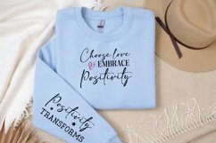 Choose Love Embrace Sleeve SVG, Positivity SVG Design Product Image 2