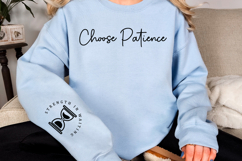 Choose Patience Sleeve SVG Design Product Image 2