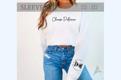 Choose Patience Sleeve SVG Design Product Image 1
