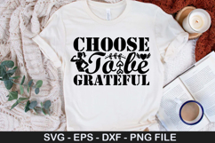 Choose to be grateful - Strong Woman SVG Design Product Image 1