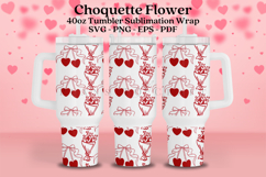 choquette valentine themed 40oz tumbler wrap design featuring valentine style artwork available as digital files ready to download for crafting and decor projects