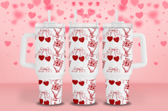 choquette valentine themed 40oz tumbler wrap design featuring valentine style artwork available as digital files ready to download for crafting and decor projects