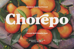 Chorepo Casual Serif Display Font Product Image 1