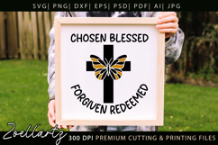 Chosen Blessed SVG for Cricut Christian T-shirt Mug Design Product Image 6
