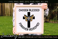 Chosen Blessed SVG for Cricut Christian T-shirt Mug Design Product Image 6