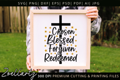 Chosen Blessed SVG for Cricut Christian T-shirt Mug Design Product Image 4