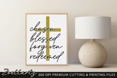 Christian SVG PNG EPS DXF Chosen SVG Blessed SVG Bible Verse Product Image 2