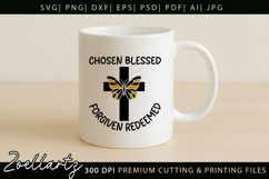 Chosen Blessed SVG for Cricut Christian T-shirt Mug Design Product Image 3
