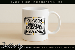 Chosen Blessed SVG for Cricut Christian T-shirt Mug Design Product Image 4