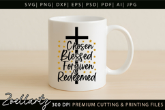 Chosen Blessed SVG for Cricut Christian T-shirt Mug Design Product Image 6