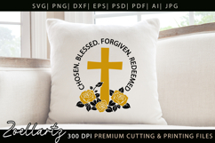 Chosen Blessed SVG for Cricut Christian T-shirt Mug Design Product Image 3