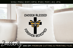 Chosen Blessed SVG for Cricut Christian T-shirt Mug Design Product Image 2