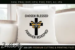 Chosen Blessed SVG for Cricut Christian T-shirt Mug Design Product Image 2