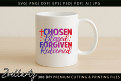 Chosen Blessed SVG for Cricut Christian T-shirt Mug Design Product Image 7