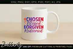 Chosen Blessed SVG for Cricut Christian T-shirt Mug Design Product Image 7