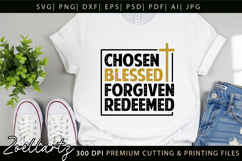 Chosen Blessed SVG for Cricut Christian T-shirt Mug Design Product Image 8