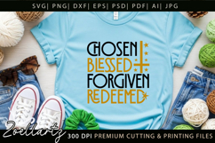 Chosen Blessed SVG for Cricut Christian T-shirt Mug Design Product Image 3