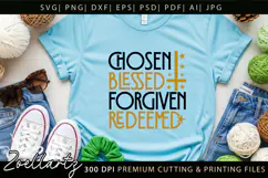 Chosen Blessed SVG for Cricut Christian T-shirt Mug Design Product Image 3