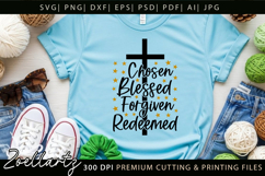 Chosen Blessed SVG for Cricut Christian T-shirt Mug Design Product Image 3