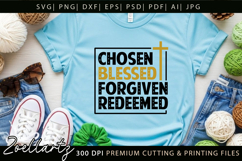 Chosen Blessed SVG for Cricut Christian T-shirt Mug Design Product Image 2