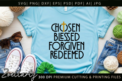 Chosen Blessed SVG Jesus Faith Christian T-shirt Mug Design Product Image 3