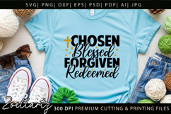 Chosen Blessed SVG for Cricut Christian T-shirt Mug Design Product Image 2