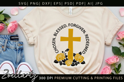 Chosen Blessed SVG for Cricut Christian T-shirt Mug Design Product Image 2