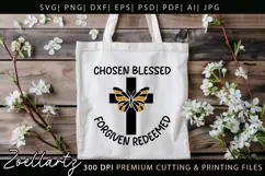 Chosen Blessed SVG for Cricut Christian T-shirt Mug Design Product Image 7