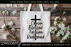 Chosen Blessed SVG for Cricut Christian T-shirt Mug Design Product Image 5