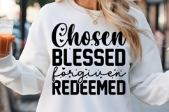 Chosen blessed forgiven SVG, Farm House Sign SVG Design Product Image 1