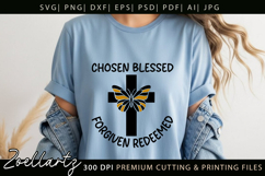 Chosen Blessed SVG for Cricut Christian T-shirt Mug Design Product Image 4